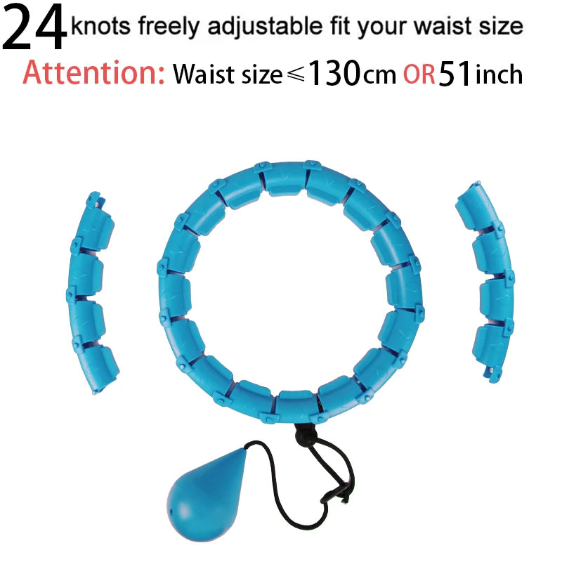 32/20/24/28 Section Adjustable Sport Hoops Abdominal Waist Exercise Detachable Hoola Massage Fitness Hoop Training Weight Loss