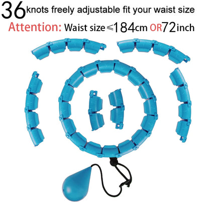 32/20/24/28 Section Adjustable Sport Hoops Abdominal Waist Exercise Detachable Hoola Massage Fitness Hoop Training Weight Loss